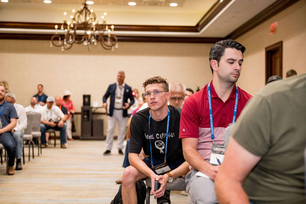Attendees listening closely during a Limitless Expo breakout session