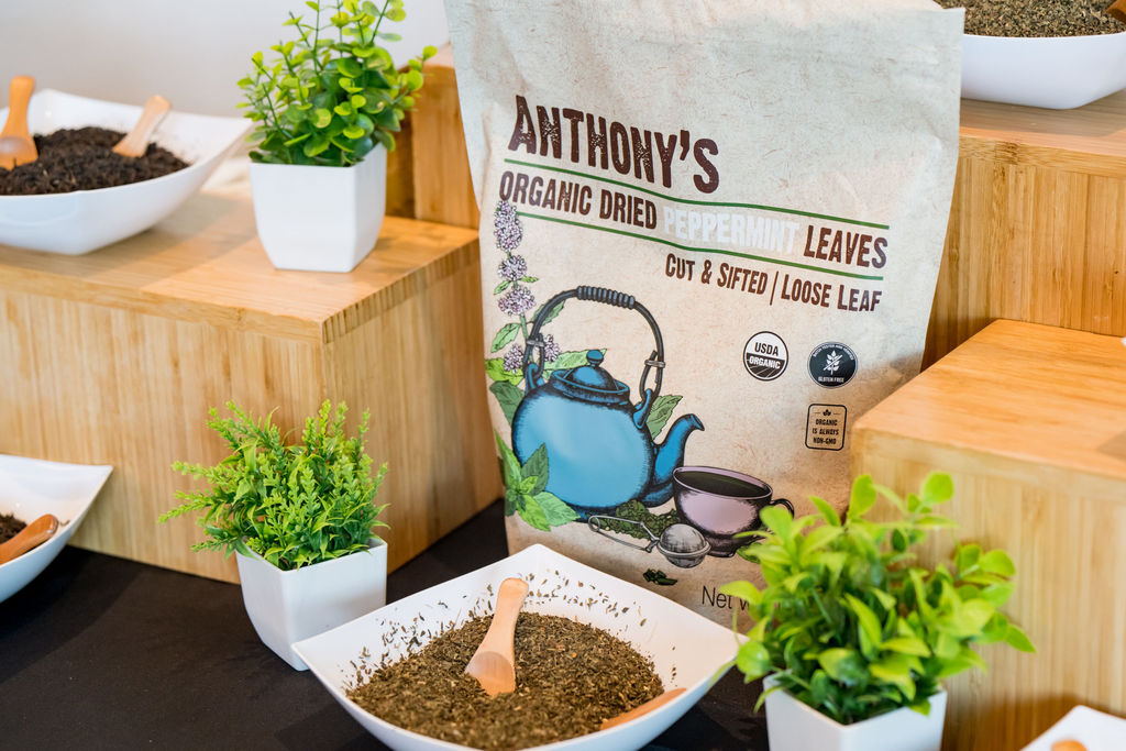Loose-leaf tea detail at the TMRS build-your-own tea station