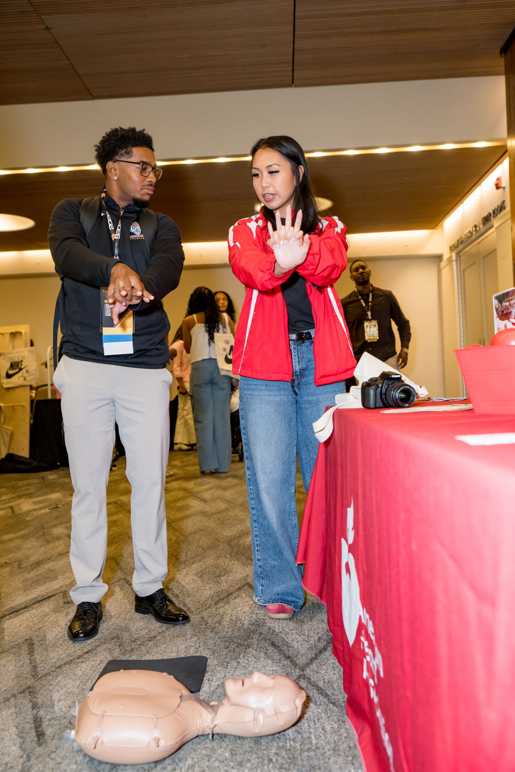 American Heart Association CPR demonstration at the BSA Summit